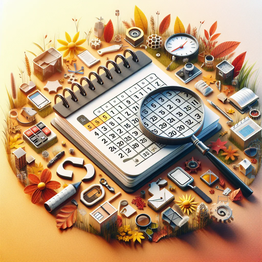 Ilustração para artigo sobre: seasonal seo calendar. Estilo editorial, profissional, sem texto na imagem.
